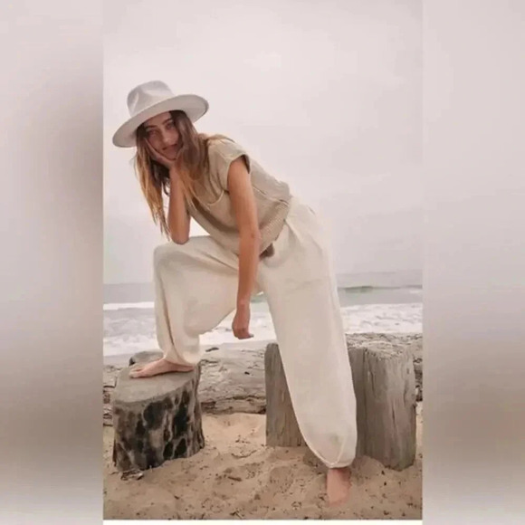 NEW Free People Beach Tapered Pants Small B199 - Picture 1 of 8